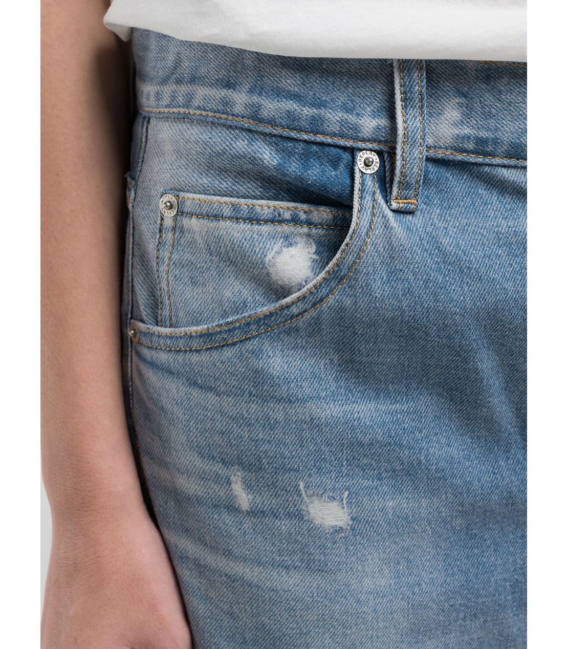 バギーフィットNARJA AIプリントデニム 詳細画像 ライトブルー 6